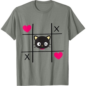 image:imageChococat Tic Tac Toe Valentine Tee Shirt Men Women Girls Kids TShirtOlive Heather