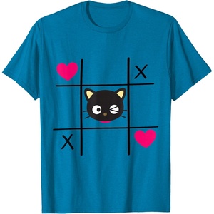 image:imageChococat Tic Tac Toe Valentine Tee Shirt Men Women Girls Kids TShirtSapphire Blue