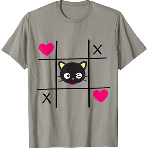 image:imageChococat Tic Tac Toe Valentine Tee Shirt Men Women Girls Kids TShirtSlate Grey