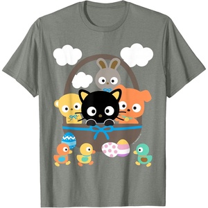 image:imageChococat and Friends Happy Easter Tee Shirt TShirtOlive Heather