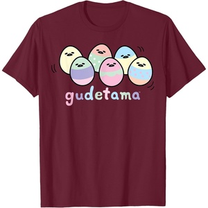 image:imageGudetama Decorated Easter Egg Tee Shirt TShirtBurgundy