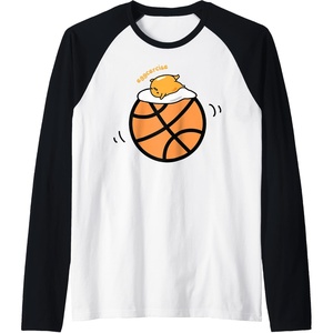 image:imageGudetama Exercise eggcercise Basketball Fitness Raglan Baseball TeeBlackWhite