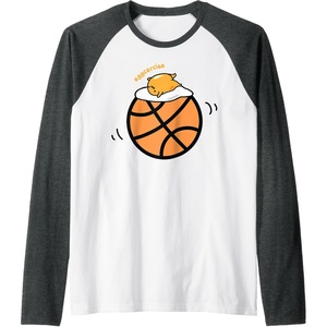 image:imageGudetama Exercise eggcercise Basketball Fitness Raglan Baseball TeeDark Heather GreyWhite