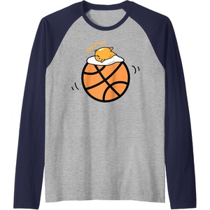 image:imageGudetama Exercise eggcercise Basketball Fitness Raglan Baseball TeeNavy BlueAthletic Heather