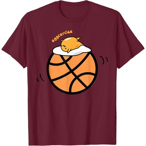 image:imageGudetama Exercise eggcercise Basketball Fitness TShirtBurgundy