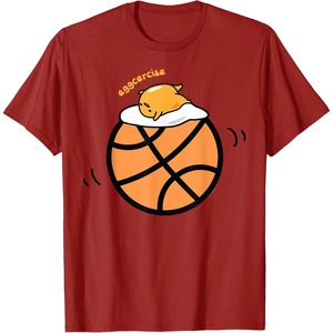 image:imageGudetama Exercise eggcercise Basketball Fitness TShirtCranberry Red