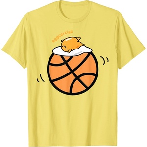 image:imageGudetama Exercise eggcercise Basketball Fitness TShirtLemon Yellow