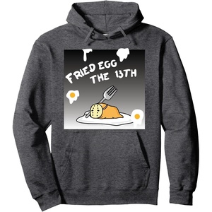 image:imageGudetama Fried Egg the 13th Halloween Hoodie Pullover HoodieDark Heather Grey