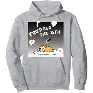 image:imageGudetama Fried Egg the 13th Halloween Hoodie Pullover HoodieHeather Grey
