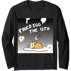 image:imageGudetama Fried Egg the 13th Halloween Long Sleeve Shirt Long Sleeve TShirtBlack