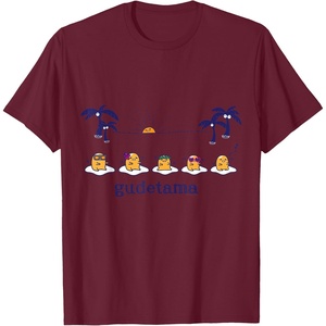 image:imageGudetama Hula Tee Shirt TShirtBurgundy
