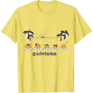 image:imageGudetama Hula Tee Shirt TShirtLemon Yellow