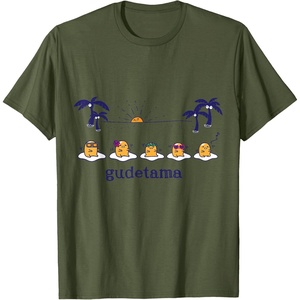 image:imageGudetama Hula Tee Shirt TShirtOlive Green