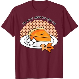 image:imageGudetama Im Here for the Pie Thanksgiving Tee Shirt TShirtBurgundy