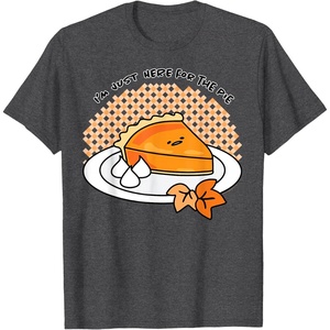 image:imageGudetama Im Here for the Pie Thanksgiving Tee Shirt TShirtDark Heather Grey