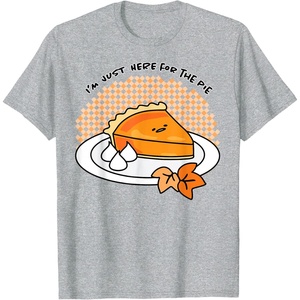 image:imageGudetama Im Here for the Pie Thanksgiving Tee Shirt TShirtHeather Grey