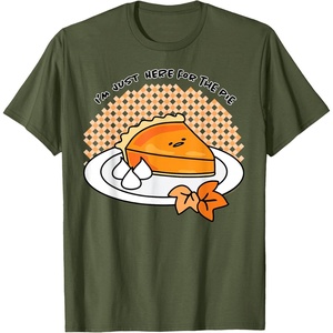 image:imageGudetama Im Here for the Pie Thanksgiving Tee Shirt TShirtOlive Green