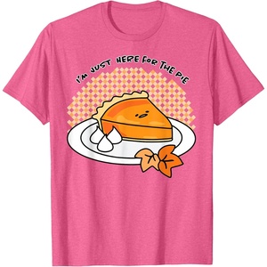image:imageGudetama Im Here for the Pie Thanksgiving Tee Shirt TShirtPink Heather