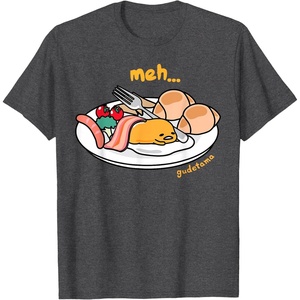 image:imageGudetama Meh Breakfast Tee Shirt TShirtDark Heather Grey