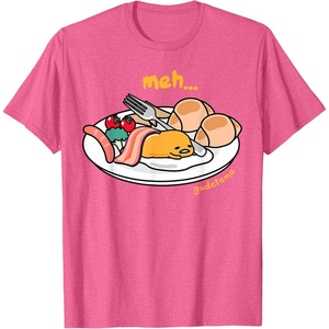 image:imageGudetama Meh Breakfast Tee Shirt TShirtPink Heather