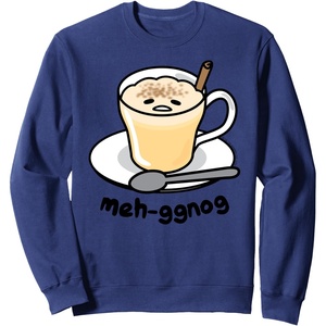 image:imageGudetama Meh Eggnog Holiday Sweatshirt SweatshirtNavy Blue