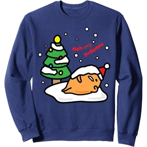 image:imageGudetama Mehrry Gudemas Christmas Sweatshirt SweatshirtNavy Blue