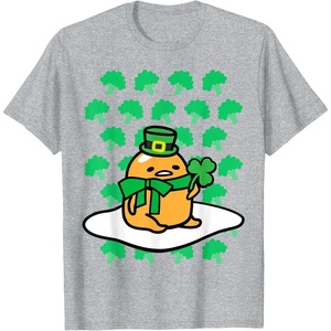 image:imageGudetama St Patricks Day Clover Tee Shirt TShirtHeather Grey