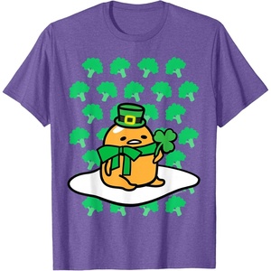 image:imageGudetama St Patricks Day Clover Tee Shirt TShirtPurple Heather