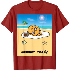 image:imageGudetama Summer Ready Body Tee Shirt TShirtCranberry Red