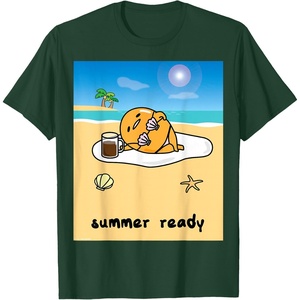image:imageGudetama Summer Ready Body Tee Shirt TShirtDark Green