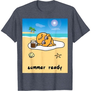 image:imageGudetama Summer Ready Body Tee Shirt TShirtHeather Blue