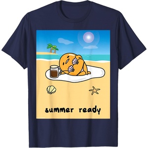 image:imageGudetama Summer Ready Body Tee Shirt TShirtNavy Blue