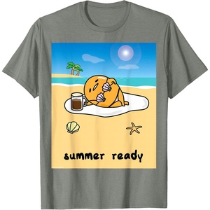 image:imageGudetama Summer Ready Body Tee Shirt TShirtOlive Heather