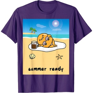image:imageGudetama Summer Ready Body Tee Shirt TShirtPurple