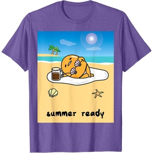 image:imageGudetama Summer Ready Body Tee Shirt TShirtPurple Heather