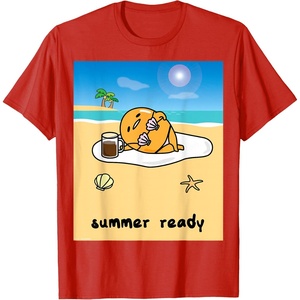 image:imageGudetama Summer Ready Body Tee Shirt TShirtRed