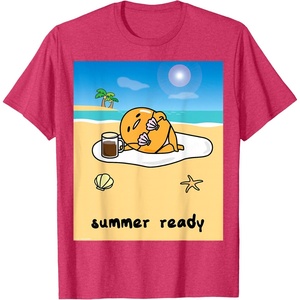 image:imageGudetama Summer Ready Body Tee Shirt TShirtRed Heather