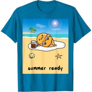 image:imageGudetama Summer Ready Body Tee Shirt TShirtSapphire Blue