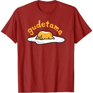 image:imageGudetama The Lazy Egg Logo Tee Shirt TShirtCranberry Red