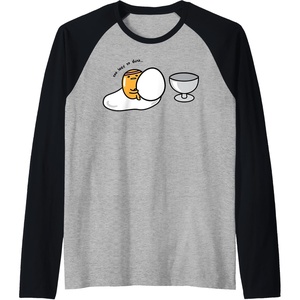 image:imageGudetama Too Lazy to Dunk Basketball Raglan Baseball TeeBlackAthletic Heather