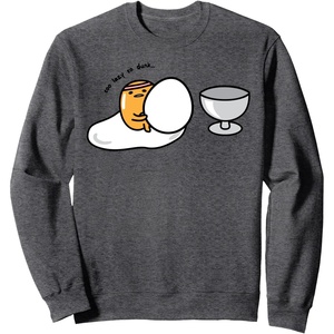 image:imageGudetama Too Lazy to Dunk Basketball SweatshirtDark Heather Grey