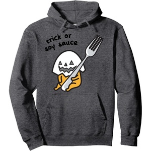 image:imageGudetama Trick or Treat Halloween Hoodie Pullover HoodieDark Heather Grey