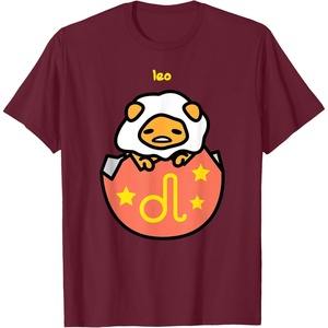 image:imageGudetama Zodiac Leo Tee Shirt TShirtBurgundy