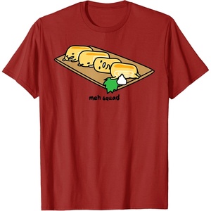 image:imageGudetama the Lazy Egg Meh Squad Sushi Tamagoyaki TShirtCranberry Red