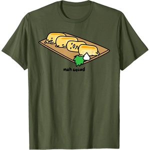 image:imageGudetama the Lazy Egg Meh Squad Sushi Tamagoyaki TShirtOlive Green