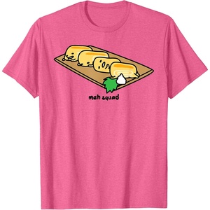 image:imageGudetama the Lazy Egg Meh Squad Sushi Tamagoyaki TShirtPink Heather
