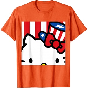image:imageHello Kitty Americana Close Up Tee Shirt TShirtOrange