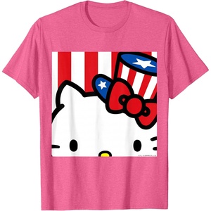 image:imageHello Kitty Americana Close Up Tee Shirt TShirtPink Heather
