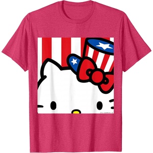 image:imageHello Kitty Americana Close Up Tee Shirt TShirtRed Heather