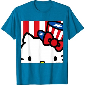 image:imageHello Kitty Americana Close Up Tee Shirt TShirtSapphire Blue